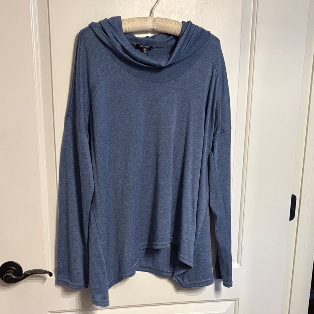 Jones New York Large Light Blue Knit Sweater Size Large Lagenlook.